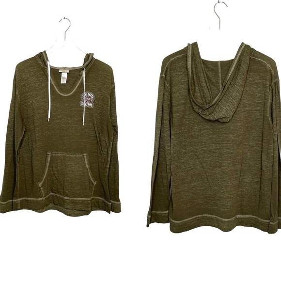 Wonder Woman Cotton/Poly Pajama Set Hoodie and Shorts Grey/Green Burnout Size L - Picture 2 of 16